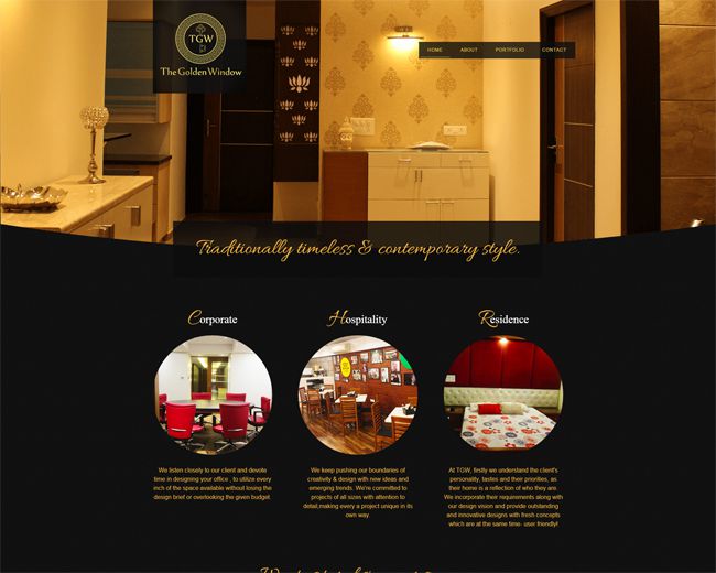 Website Development for Interior Design Studio